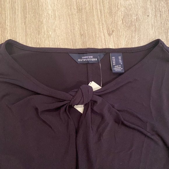 LAND’S END navy blue long sleeve women top/size XS - Picture 2 of 4